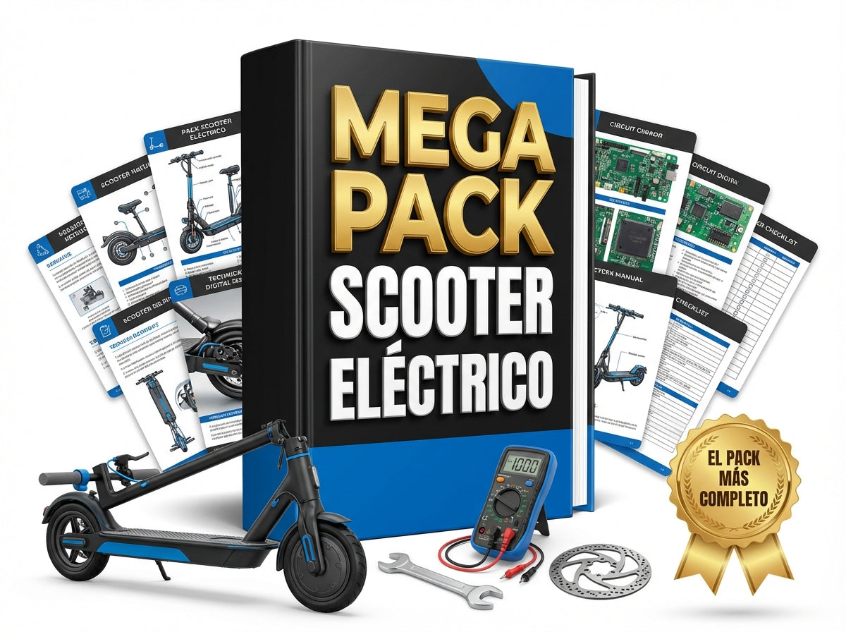 Mega Pack Scooter Electrico + Kit : Sistema de Gestión Pro y Logística de Repuestos